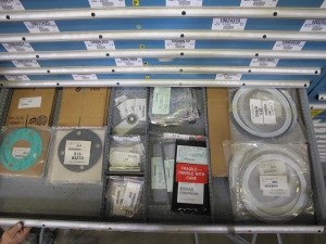 LISTA HEAVY DUTY 9-DRAWER PARTS CABINET W/ CONTENTS (W-50) LOADING & HANDLING FEE $25-